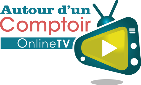 logo autour d'un comptoir online TV